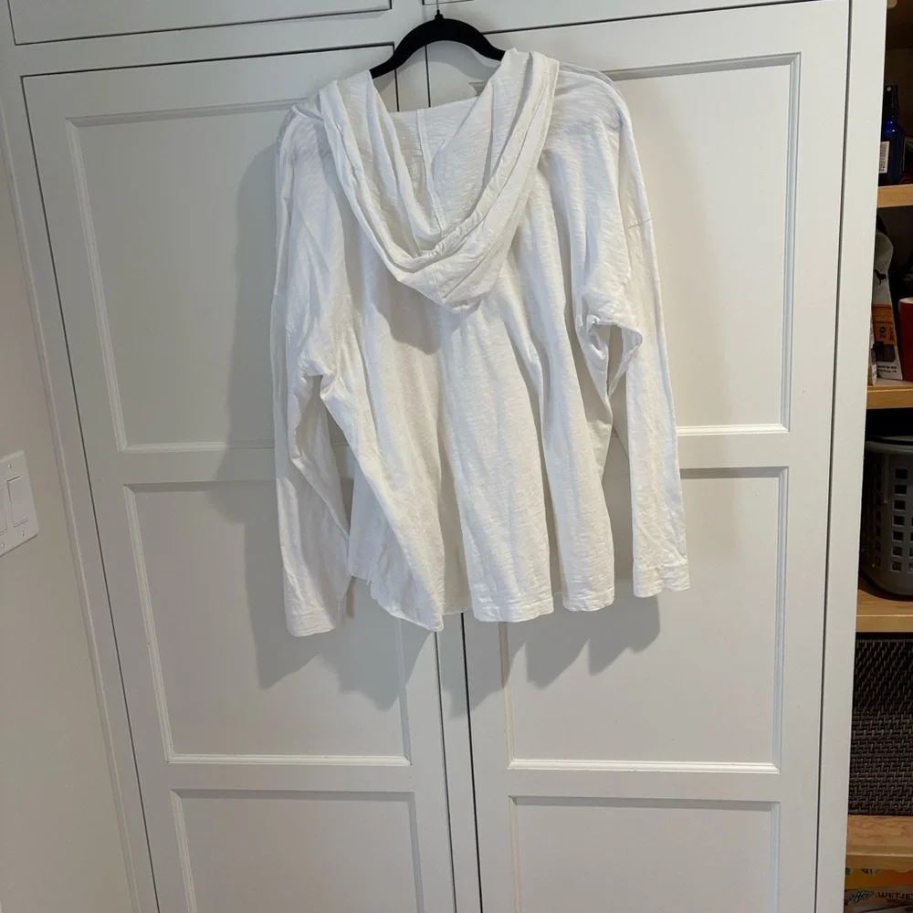 Caslon White Hooded t-shirt | XL - Picture 6 of 11